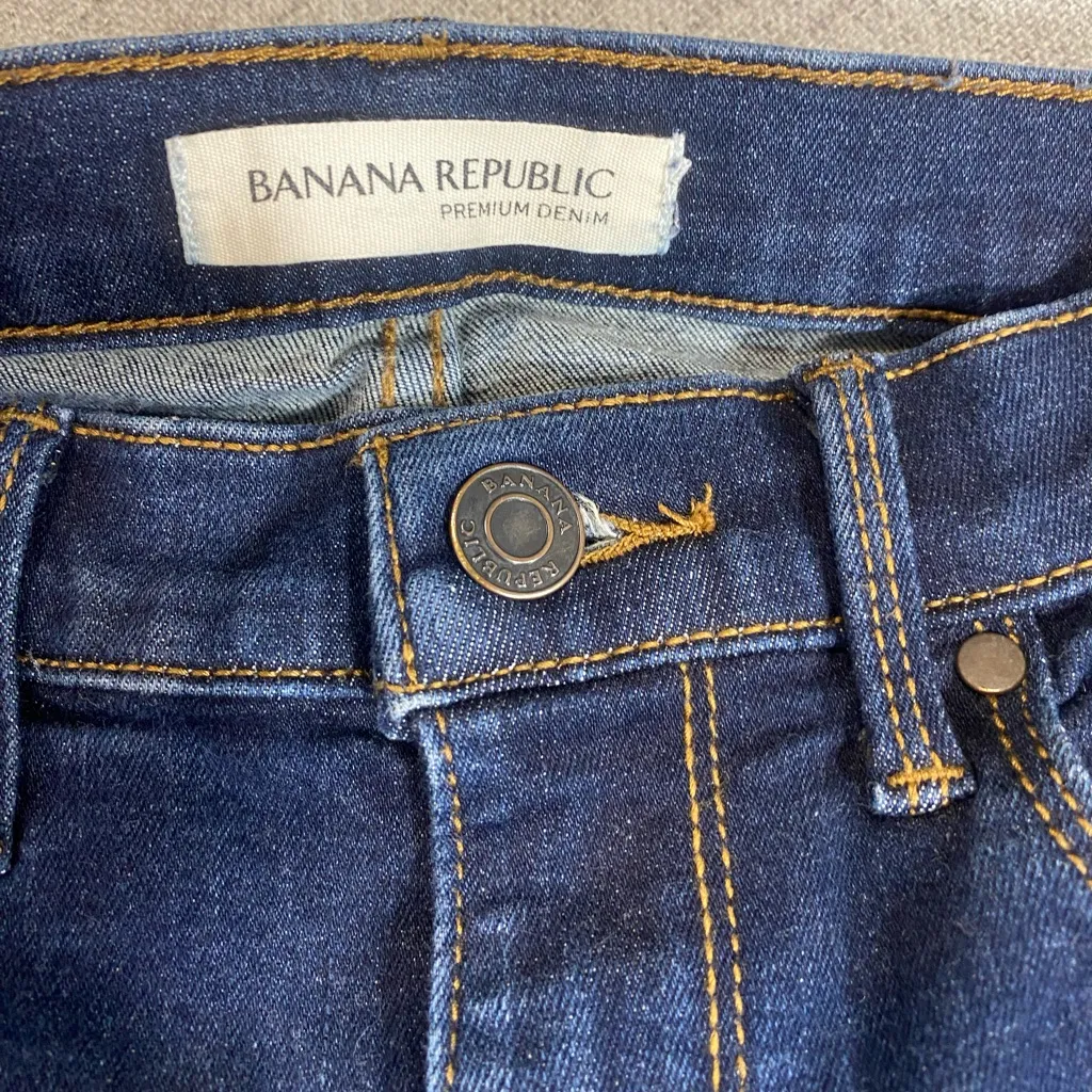 Banana Republic Blue Skinny Jeans size 24 Petite - Image 4