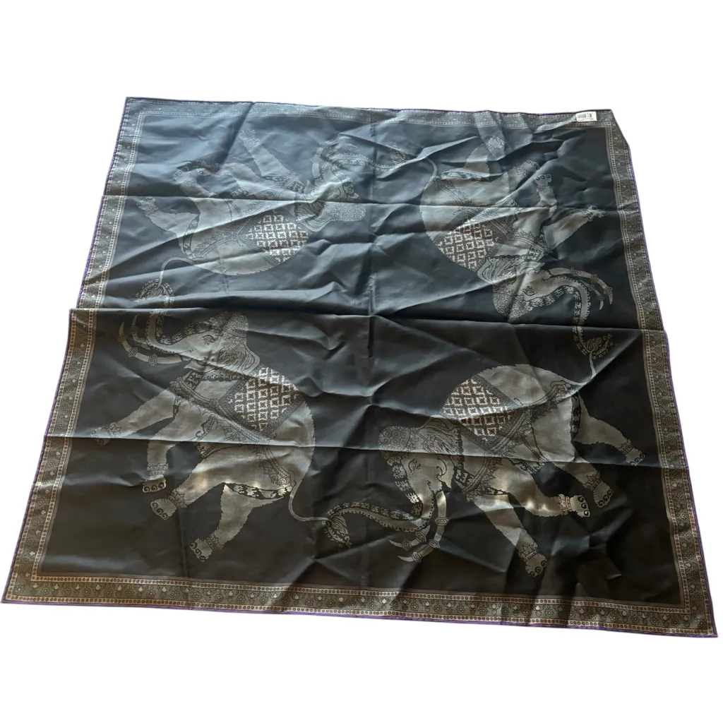 Silk scarf from Jim Thompson Black - Image 3
