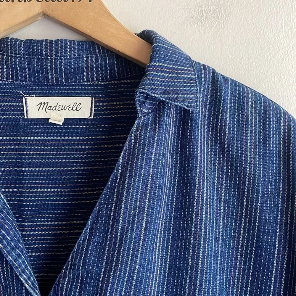 Madewell Courier Button-Back Shirt in Cecile Stripe - Image 6