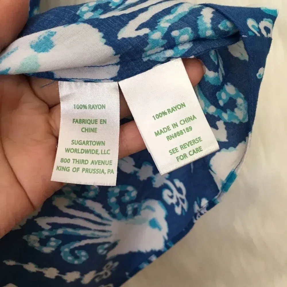 LILLY PULITZER Shelley Jelly Fish Pull On Short Sleeve‎ Top - Image 6