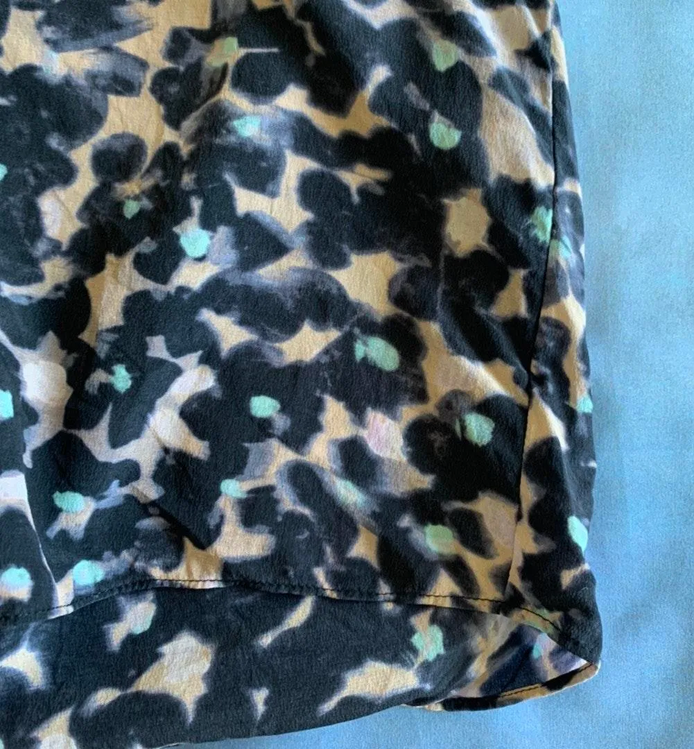 Rebecca Taylor Short Sleeve Oleander Silk Top - Image 5