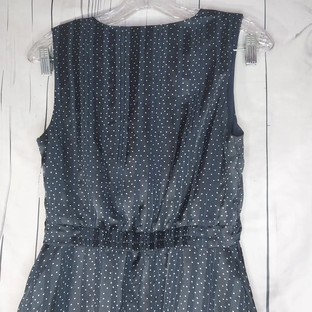 Banana Republic Pleated Tiered Sleeveless Polka Dot Dress NWT - Image 14