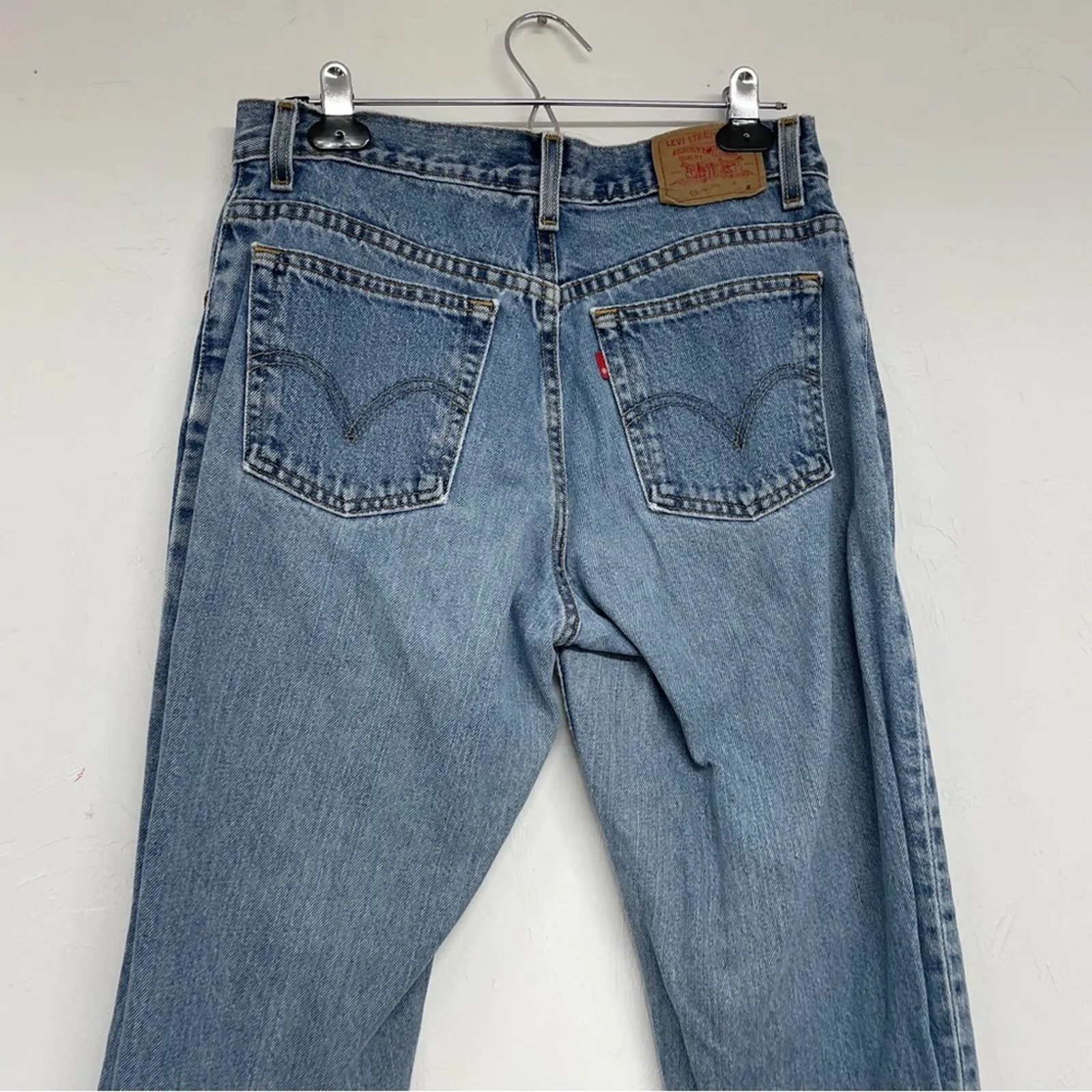 Levi’s Vintage 550 Classic Relaxed Straight Leg Jeans Womens 12 Blue 90s Denim - Image 6