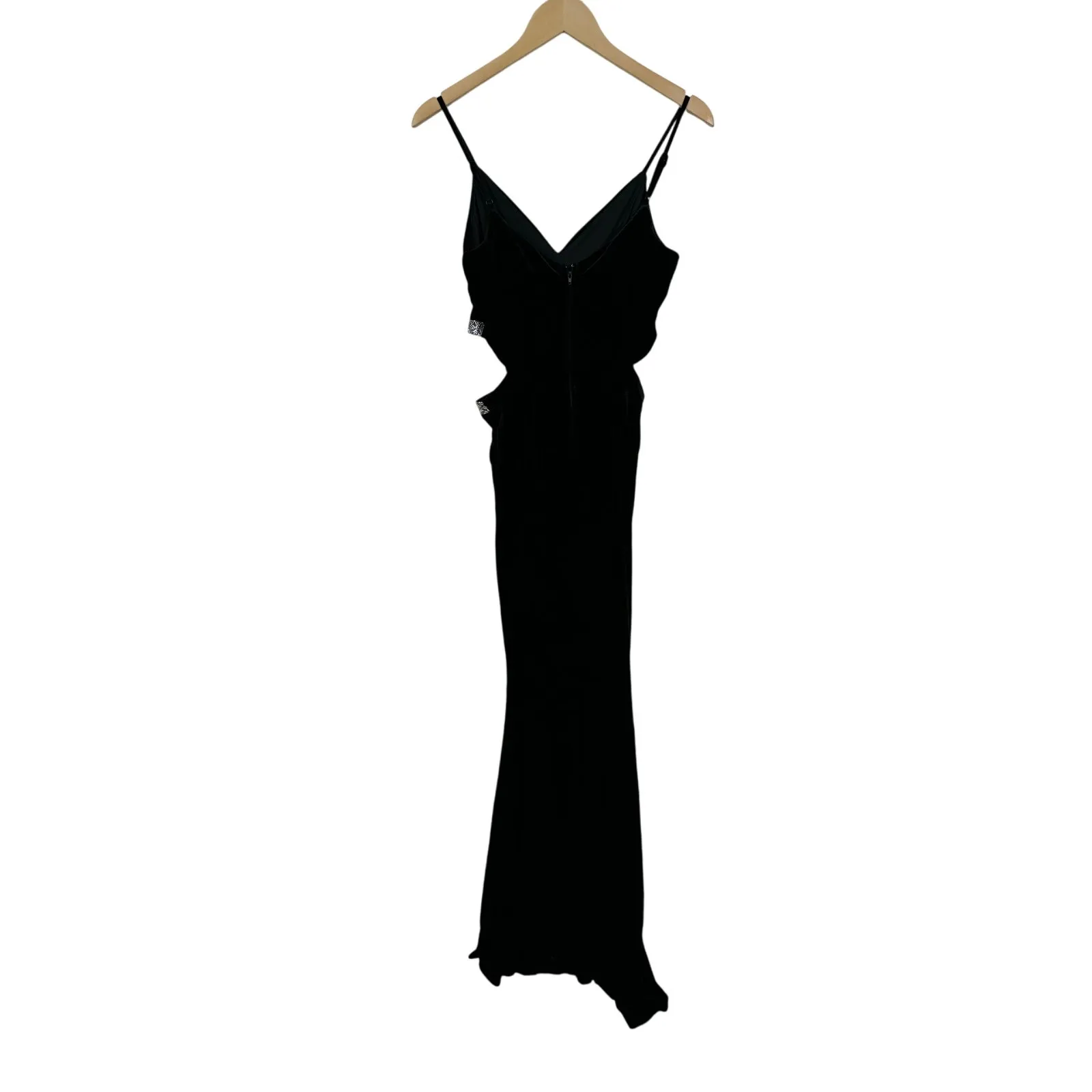 Windsor Special Occasion‎ Rhinestone Cutout Velvet Mermaid Maxi Dress Size 7 NWT - Image 3