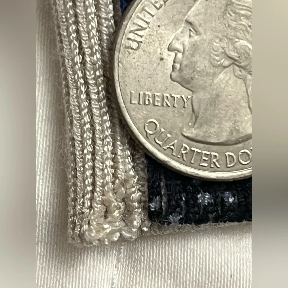 Roz & Ali Cream Blue Floral 3/4 Sleeve Sweater - Image 5