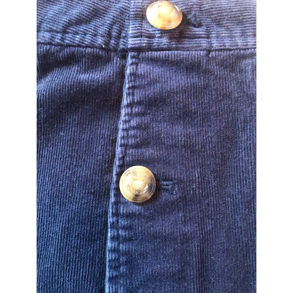 Vineyard Vines EUC Women's Navy Blue Corduroy Sailor Skirt - Size 6 - Image 4