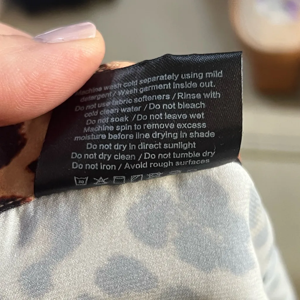 Summersalt ‎ Leopard wrap midi skirt size small - Image 6