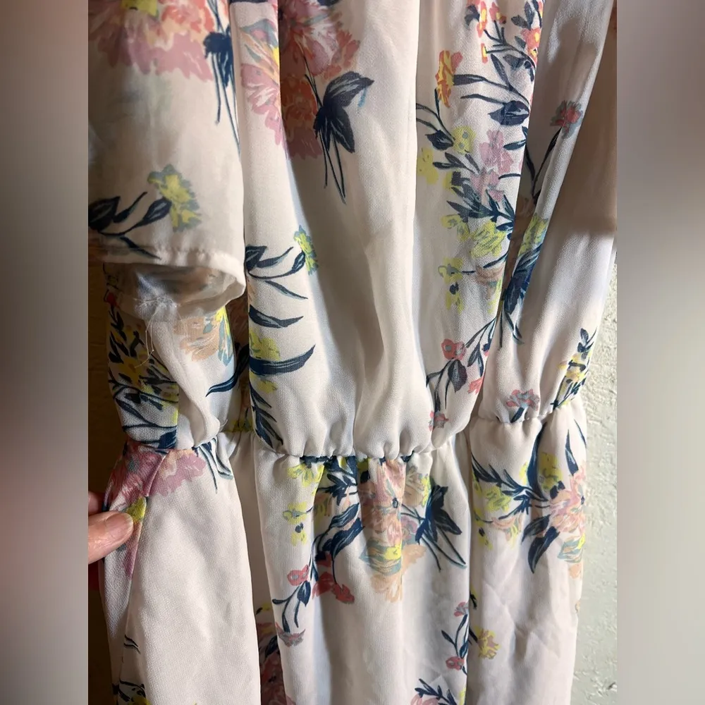 As U Wish Cream Ruffled Smocked Sundress - Image 9