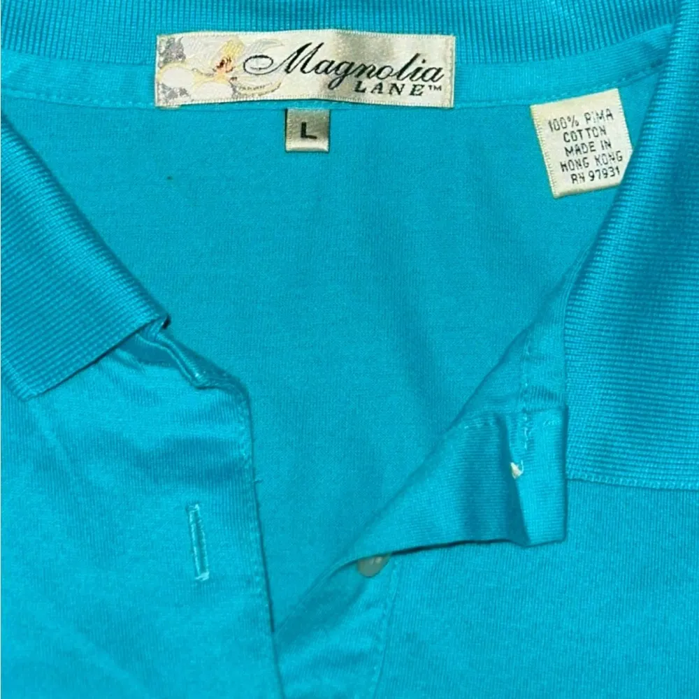 Augusta National magnolia lane ladies polo Green Size L - Image 3