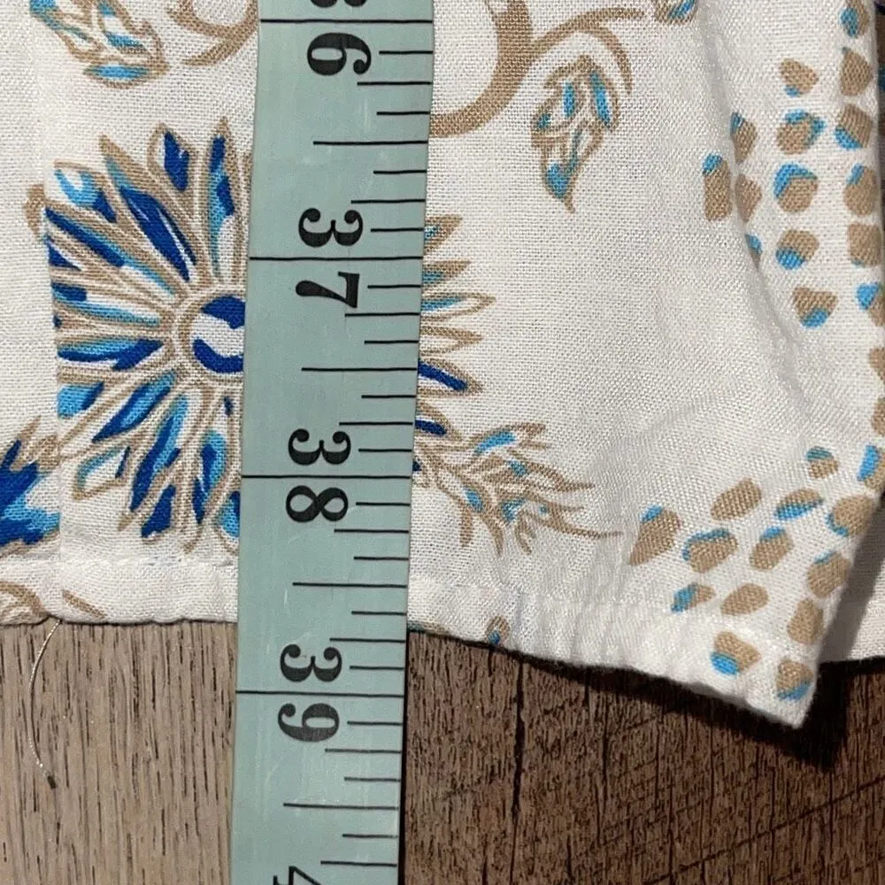 Sonoma Women's Raglan Half Sleeve Tropical Floral Tiered Dress Multicolor Medium - Image 11