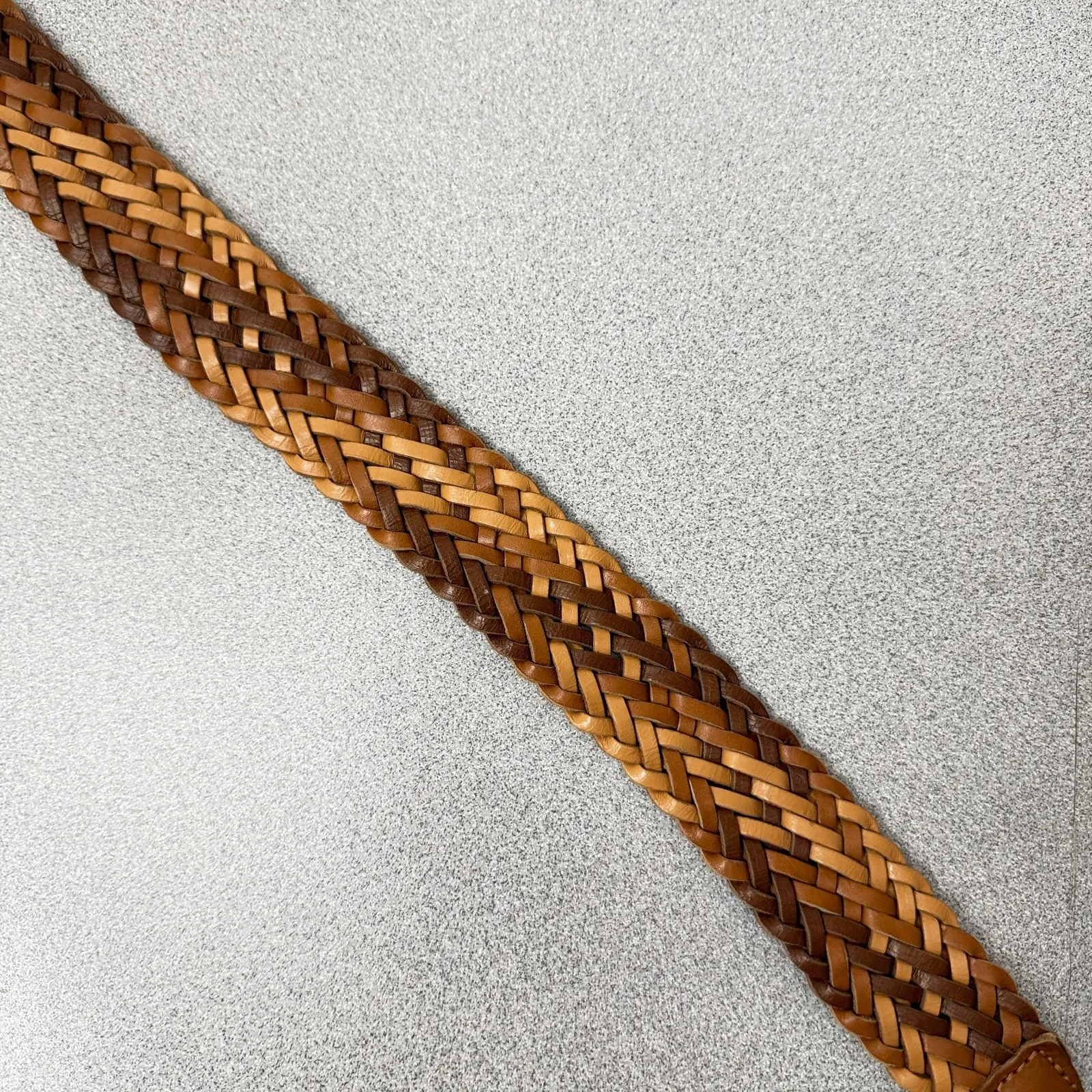 Madewell Woven Leather Belt XXS 2XS Womens Brown Ombre Classic Braided Wrap 41in - Image 4