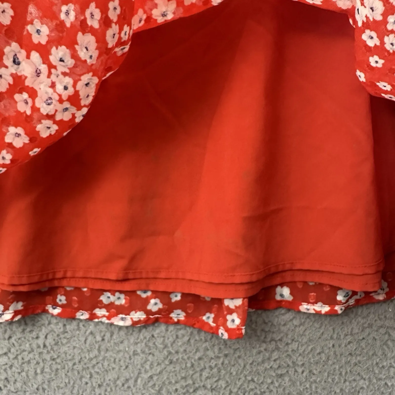 Banana Republic‎ Skirt Floral Pleated A Line Preppy Cottage Boho Chiffon Women 4 - Image 3