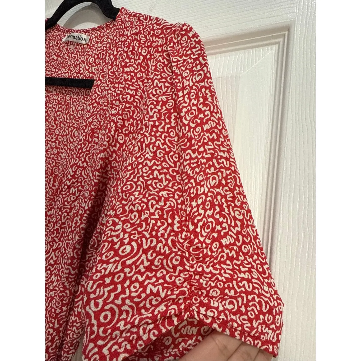 Reformation monica wrap mini dress M - Image 5