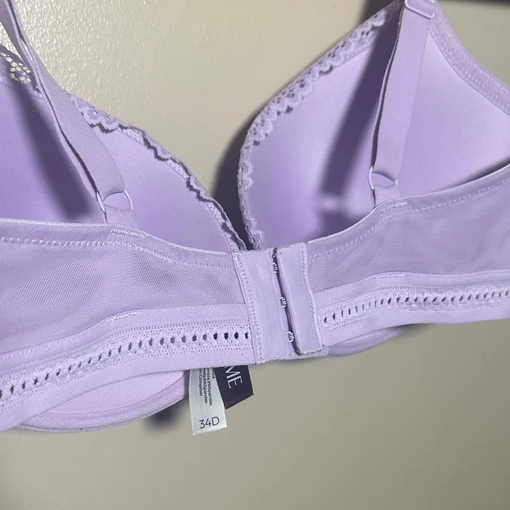 Adore Me Lavender Lace Push Up Underwire Bra‎ | 34D - Image 4