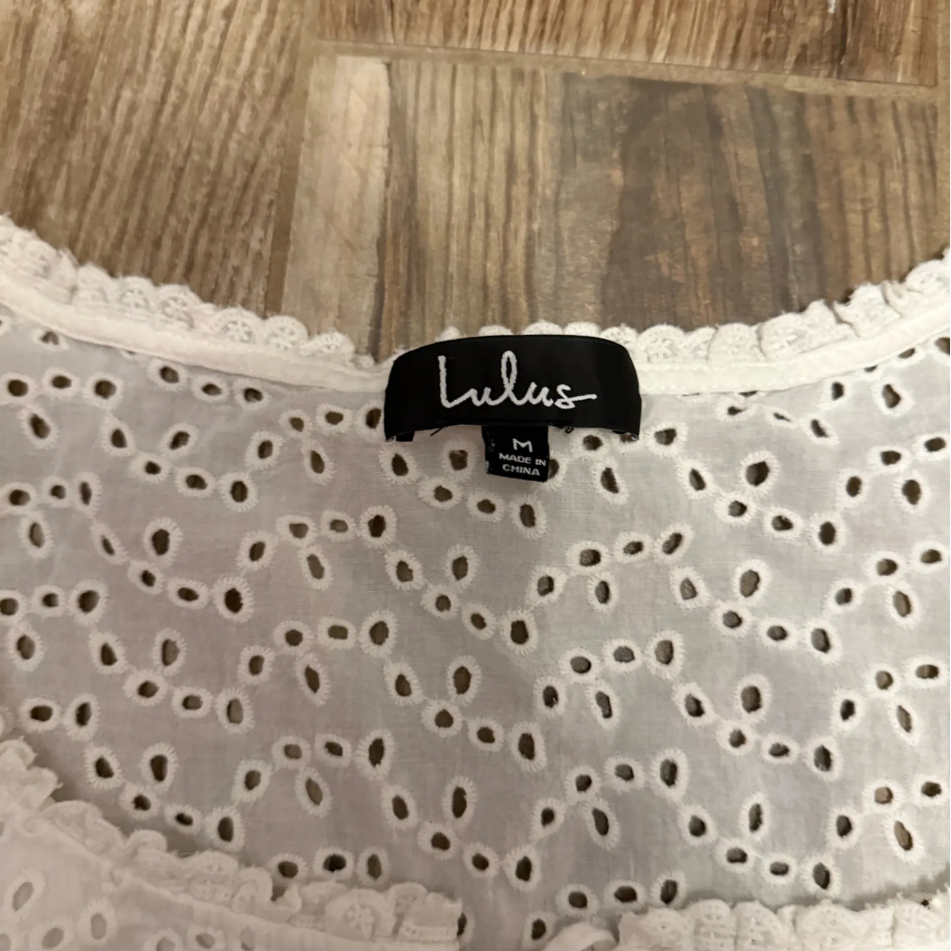 Lulus Sweet Sunshine White Eyelet Lace Crop Top - Image 3