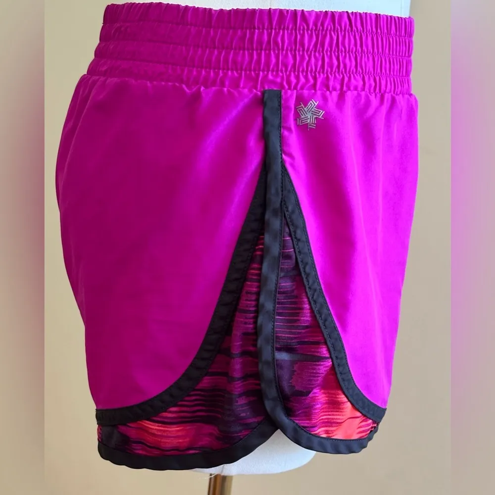 TEK Gear Dry TEK Pink Orange Black Athletic Shorts Elastic Waist.Key Pocket Sz S - Image 3