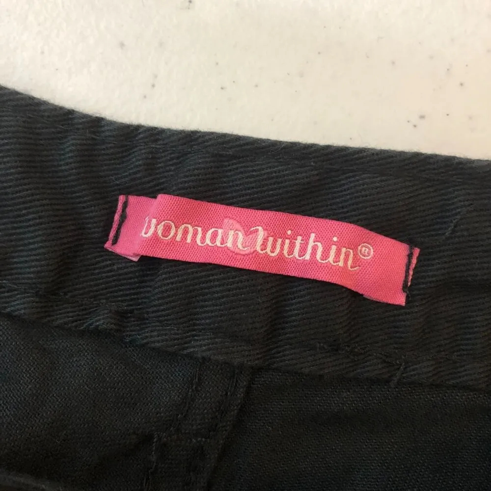 Woman Within Jeans Cotton Classic Fit Black 36x29 - Image 3