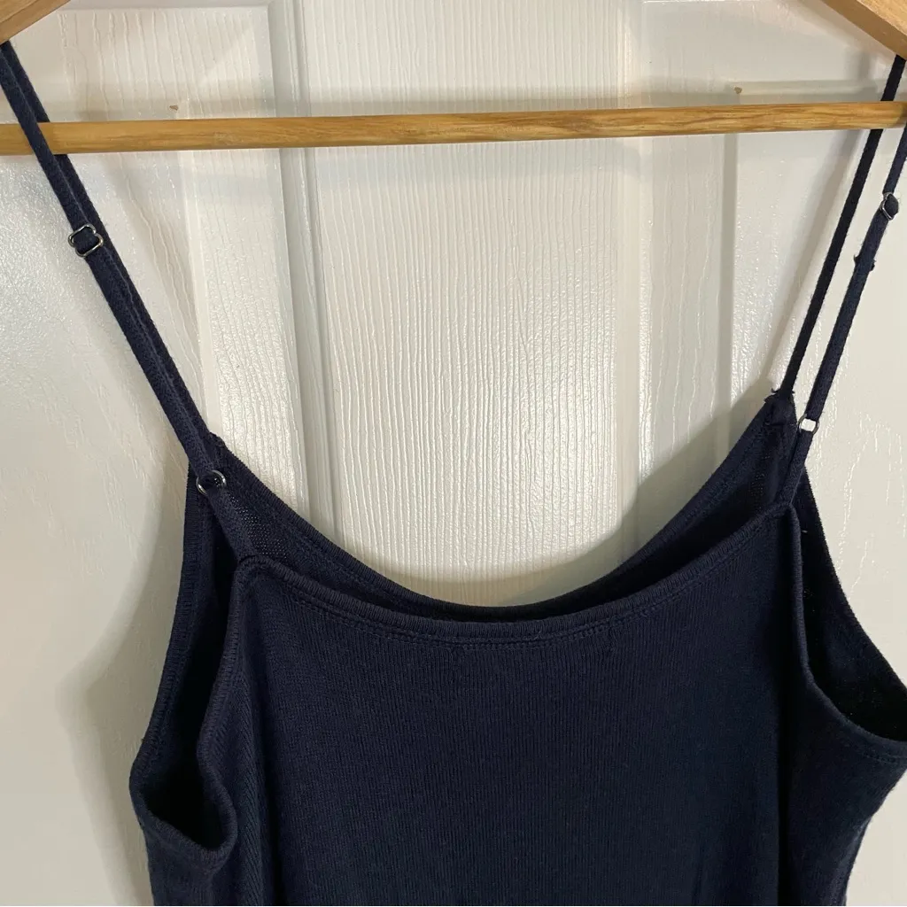 Leimere Navy Blue Cashmere Hampton Maxi Dress Size Medium dark academia preppy - Image 6