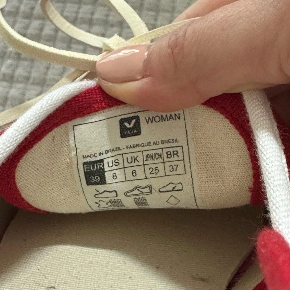 Veja Mediterranee Red Canvas Sneakers - Image 6