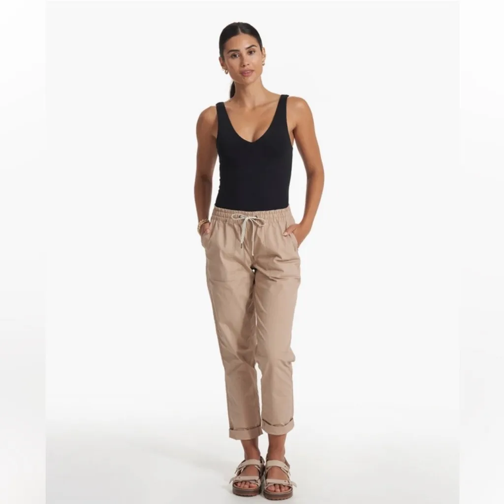 Vuori NWT vintage ripstop ankle womens pants Size XL Coconut Relaxed Fit - Image 3