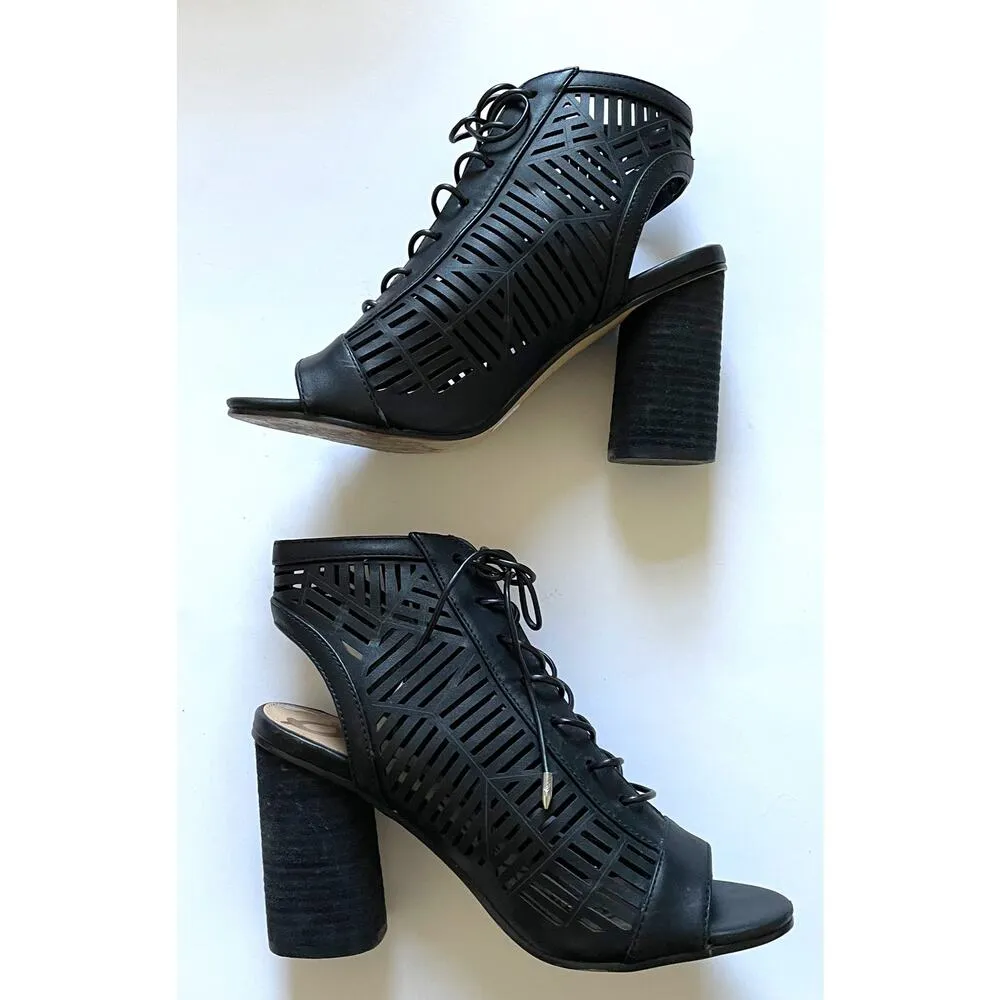 Sam Edelman Rocco Heeled Sandals Booties Black Size 7.5 - Image 8