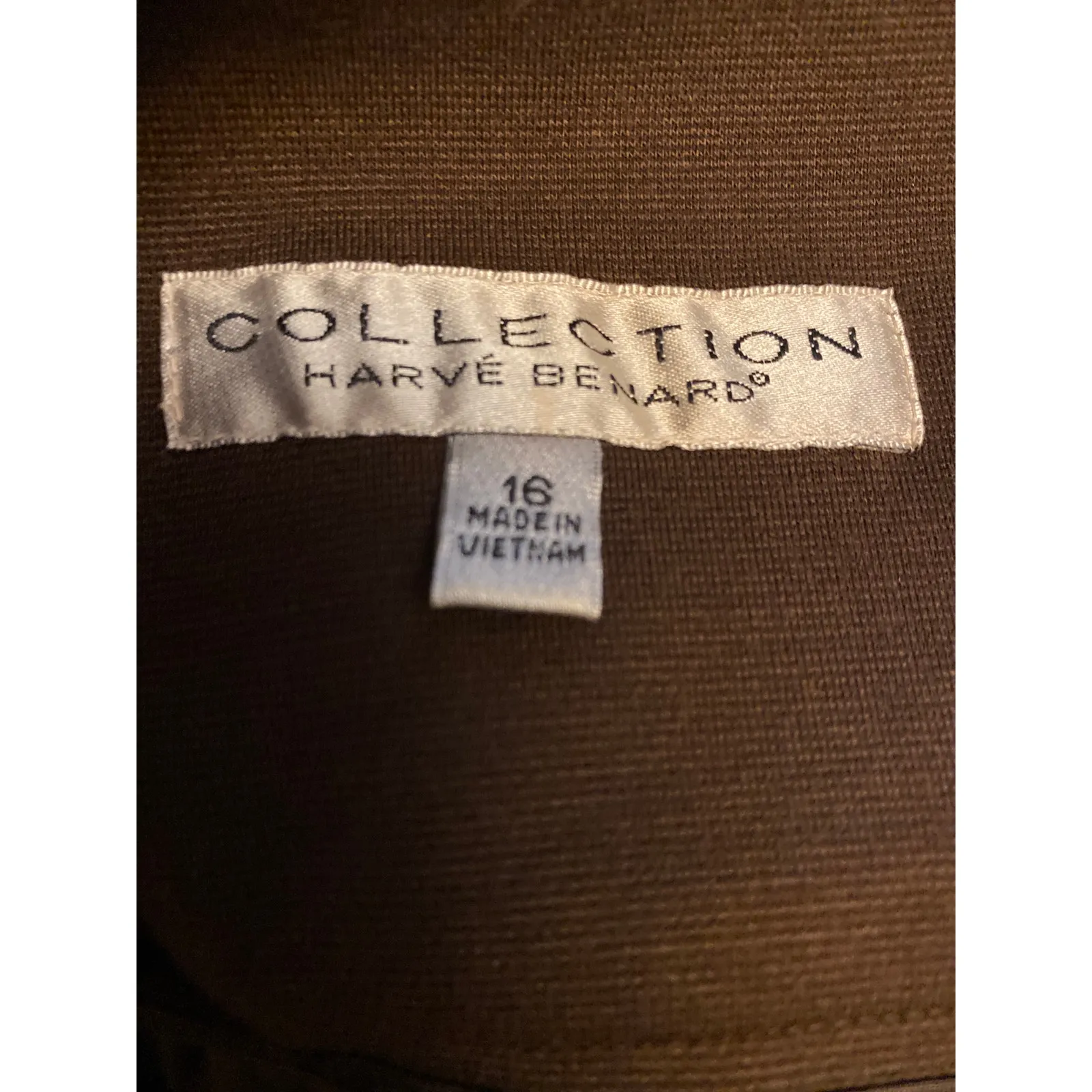 Vintage Brand New Collection Harve Benard Women's Size 16 Chocolate Brown Skirt - Image 7