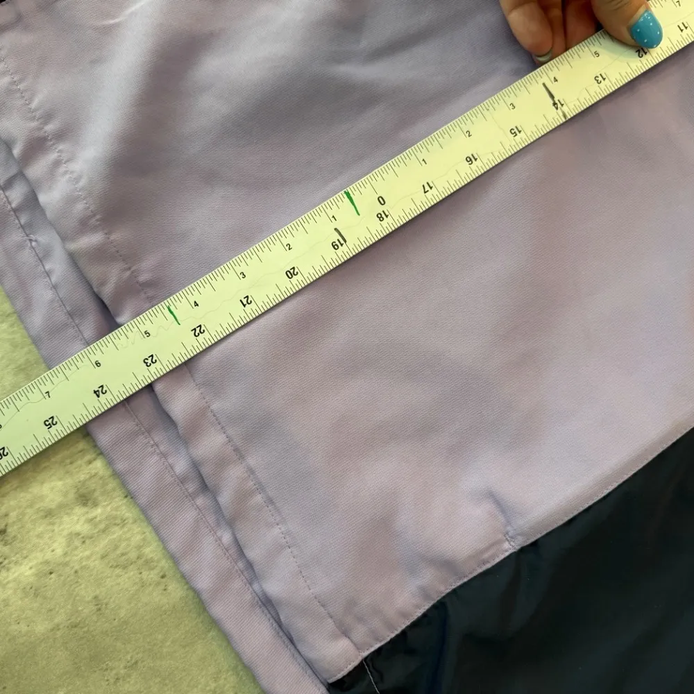 Lavender golf jacket windbreaker quarter zip off sleeves preppy sportswear M Purple Size M - Image 4