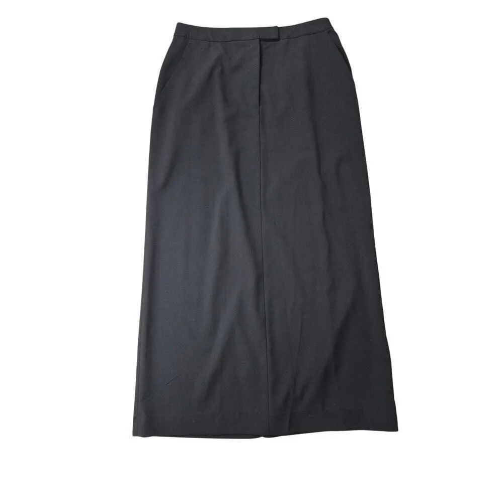 Vtg NWT Andrea Viccaro Pencil Skirt Zip Front Black w/ Pockets Sz 8/10 Sample Size M - Image 7