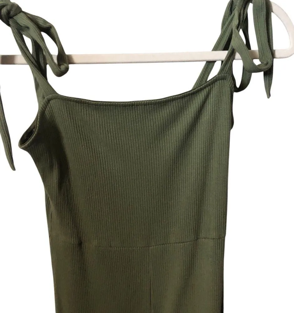 Urban Outfitters Green Ribbed Bow Knot Women’s Jumpsuit Romper Size Small NWOT - Image 5