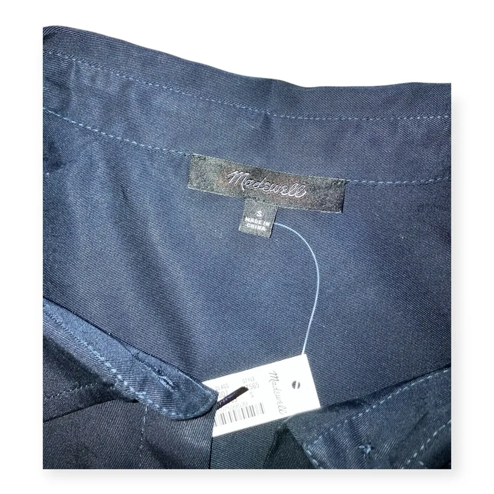 Womens Navy Blue Utility Tie-Waist Maxi Shirtdress - Image 6