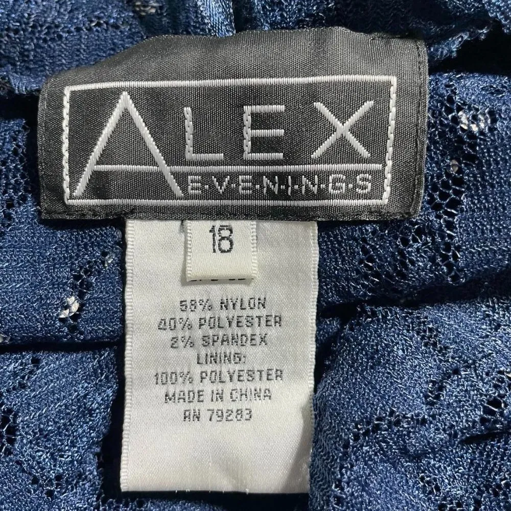 Alex Evenings 18  Top Blouse Cardigan Blazer Kimono Wedding Party Holidays Lace - Image 5