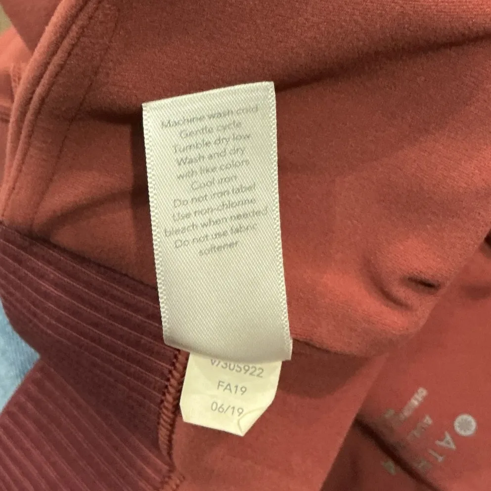 Athleta Maple Red Aura Heel Tight Leggings Sz M - Image 8