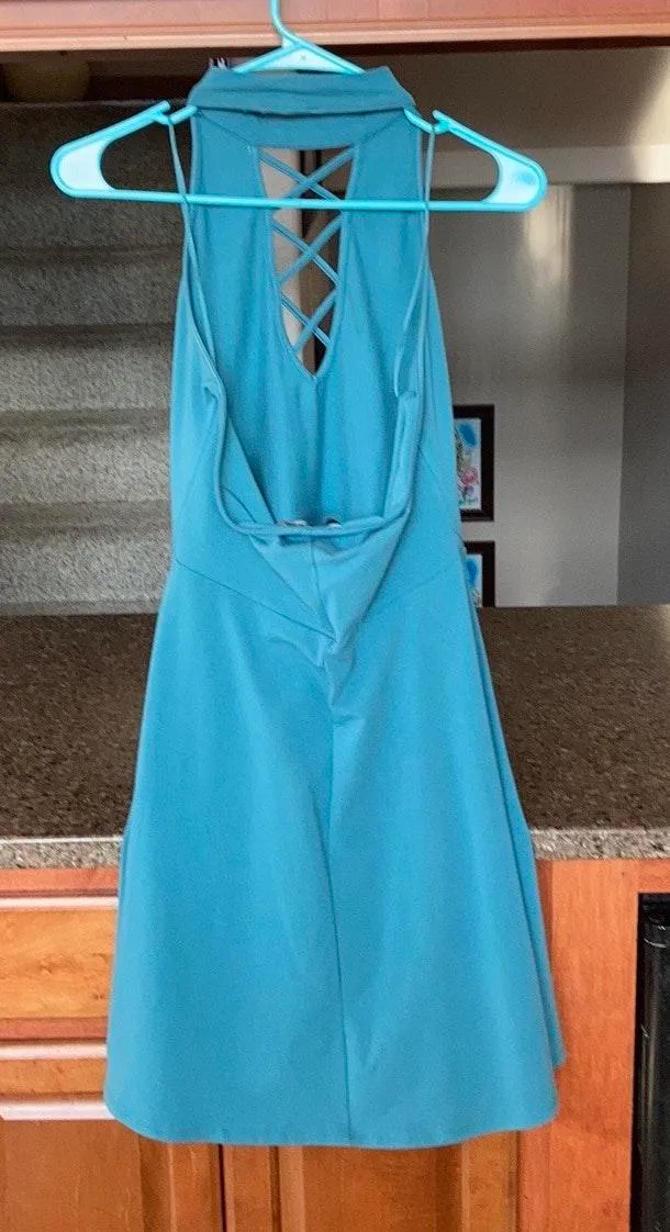 Sage Green Backless Dress - Image 2