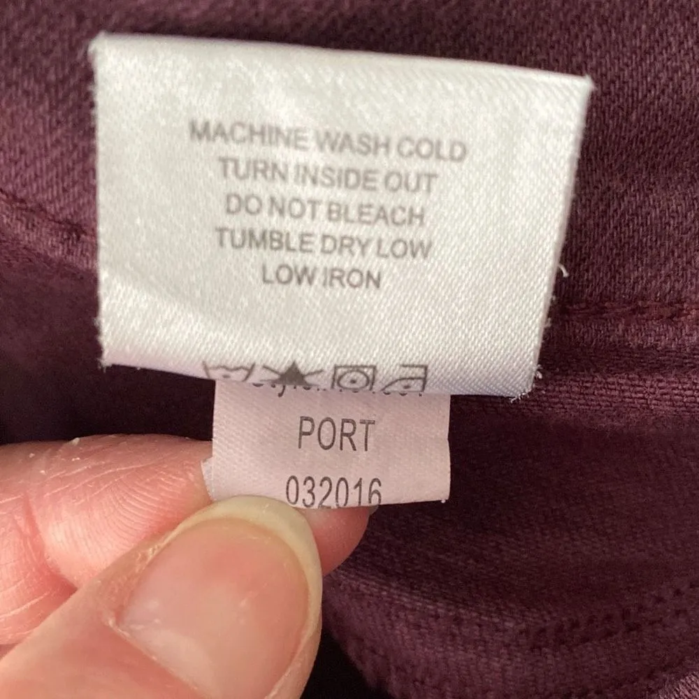 Lila Ryan  Womens Super Skinny Denim Jeans Dark Purple Size 26 - Image 12