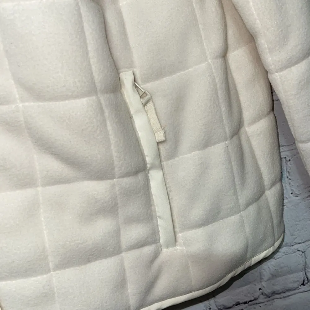 Quilted Cream Soft Jacket NWT Petite Medium - Image 6