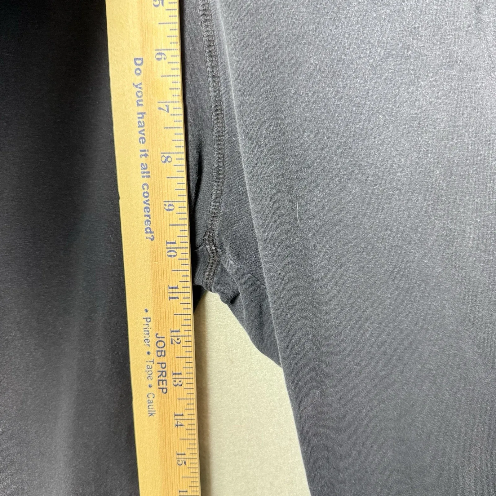 Hard Tail Fold Over Waist Yoga Pants Cropped Black Womens Size S Vintage Y2K - Image 11