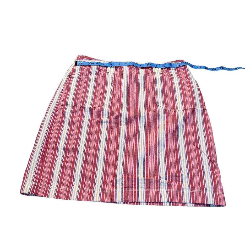 3/$15 LOFT striped cotton skirt - Image 2