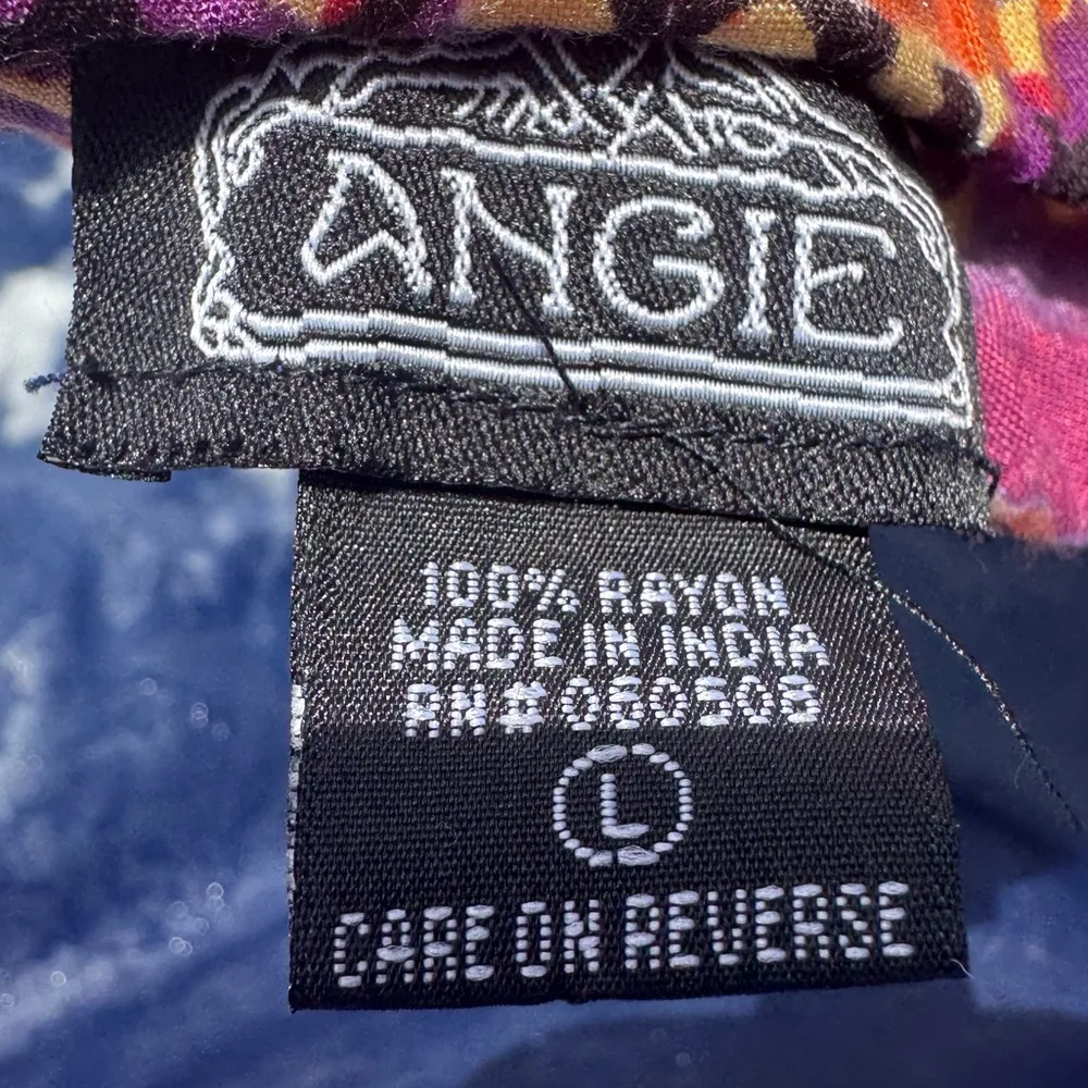 Angie strapless colorful patterned romper with pockets / L / Excellent condition - Image 14