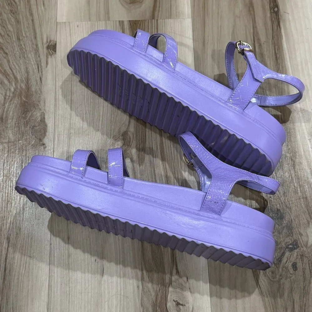 Simmi Bryliegh Strappy Platform Sandals Purple Women’s 8.5 - Image 4