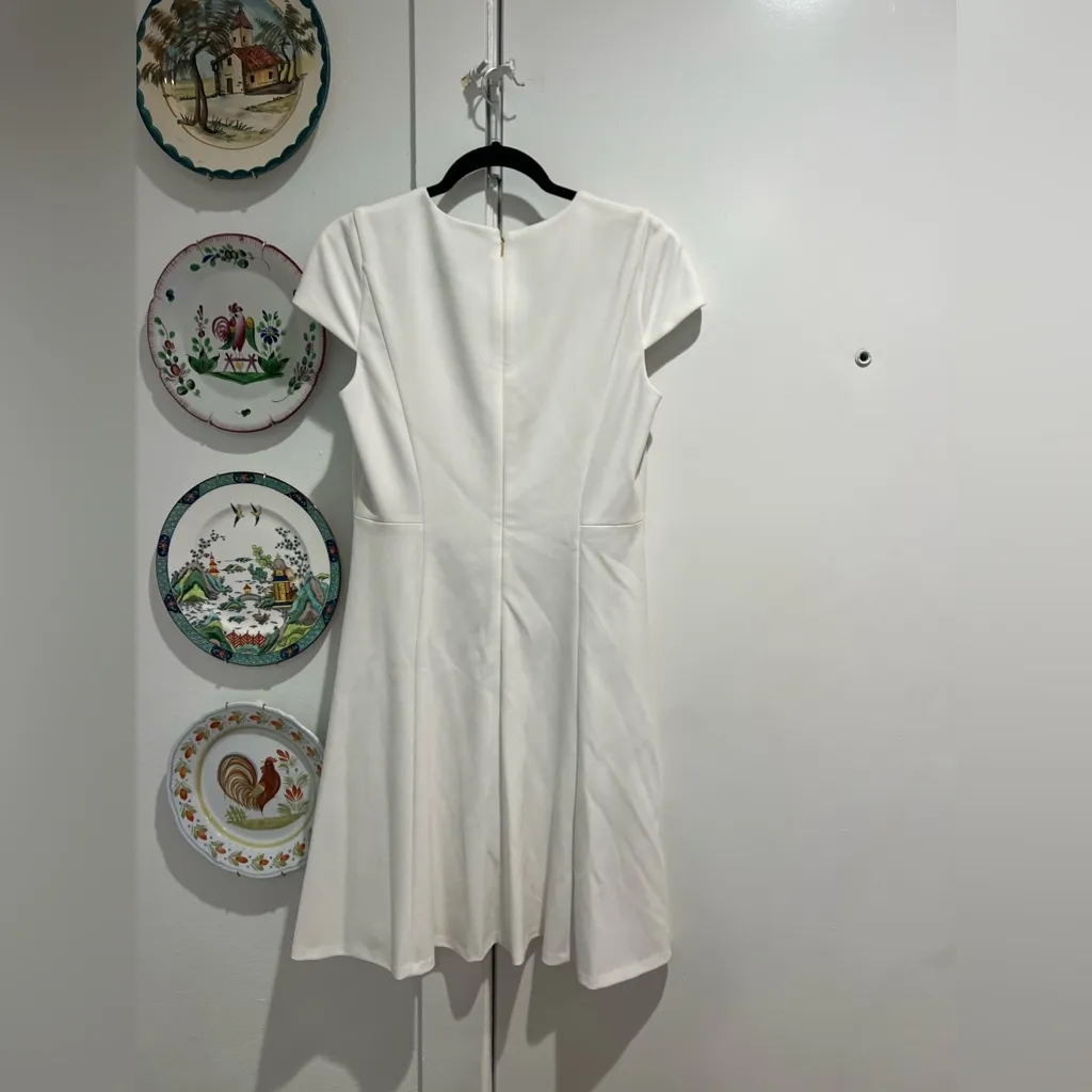 DKNY  White Knee Length Dress White - Image 8