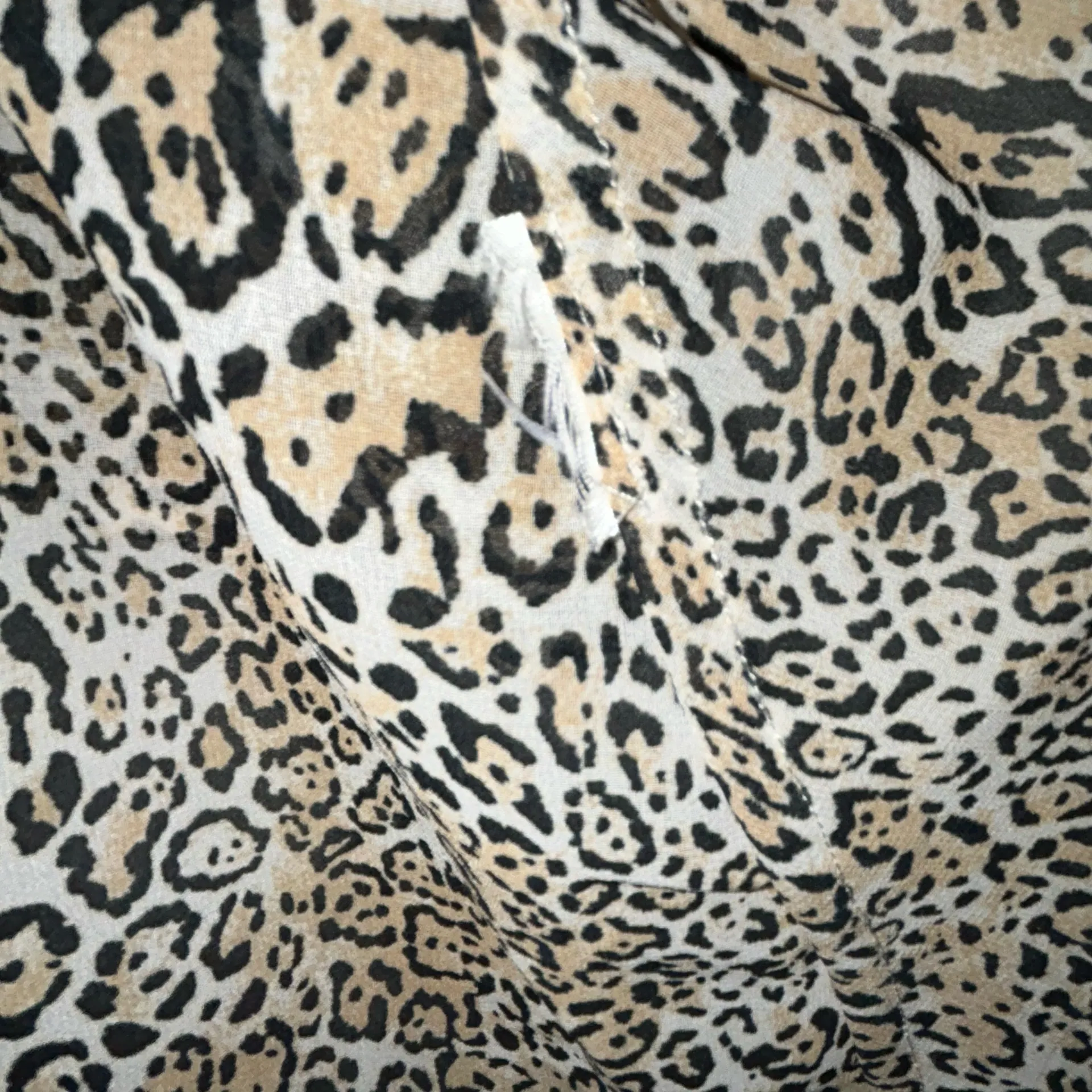 Chico’s Animal Print Button Down Long Sleeve Blouse Shirt Tunic Top Chicos Size 3/XL  - Image 9