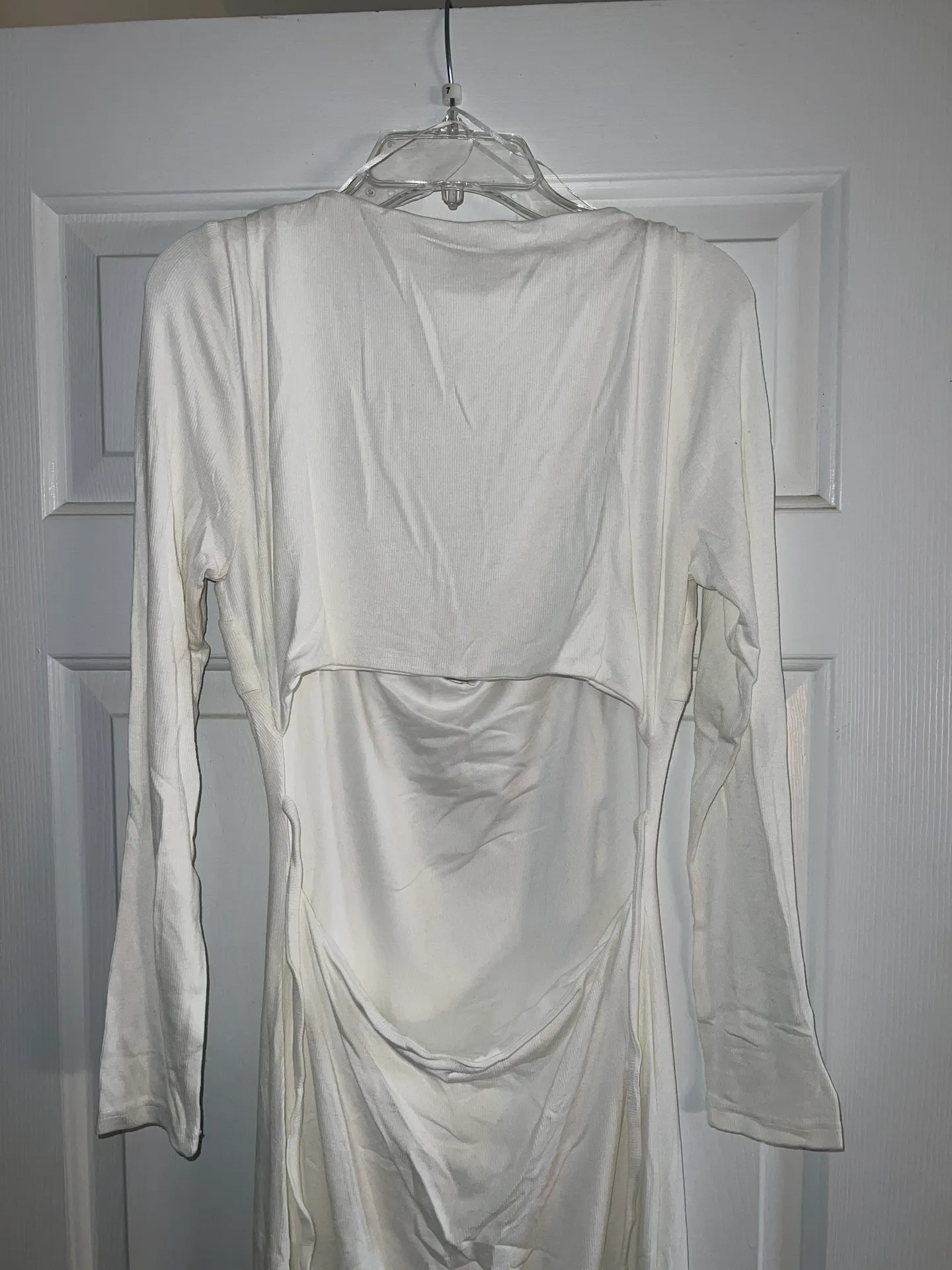 Nolan Midi Dress in White - Image 9