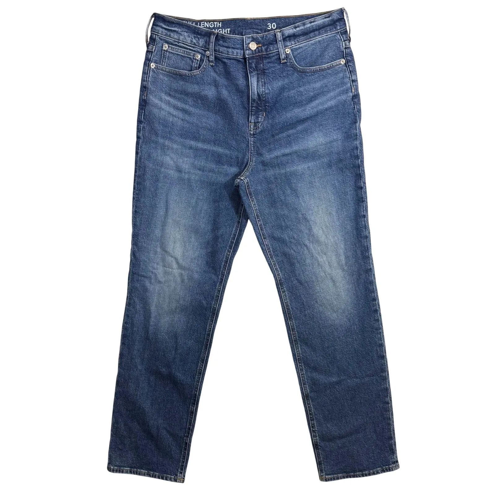 NWT JCrew 34X30 Full Length Classic Straight Jean Denim Poole Wash Capsule $188 Blue Size 34 - Image 2