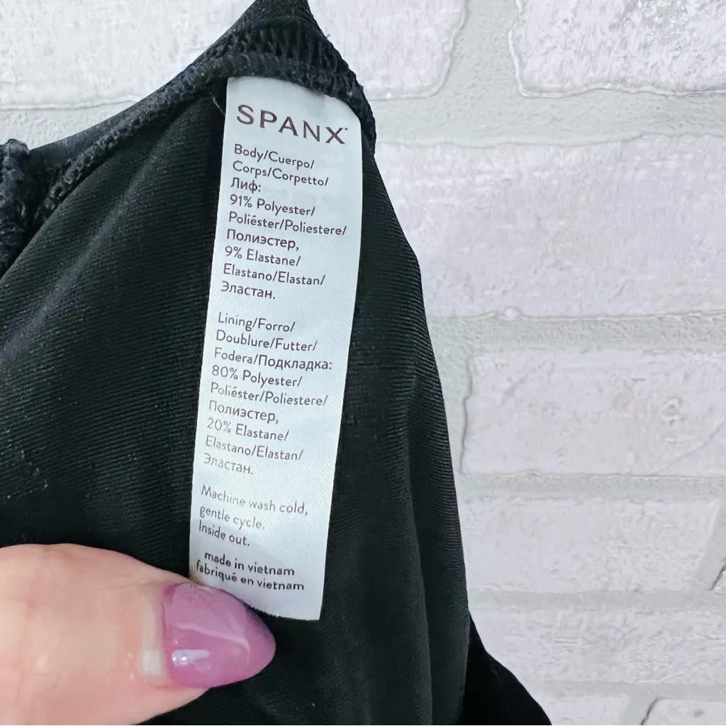 SPANX Velvet Black High Waist Leggings Size M Style 2070 - Image 9