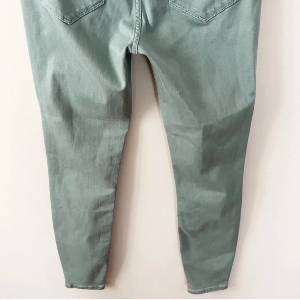 Vineyard Vines Jamie High Rise Jeans Garment Dyed Sea Clay Green Size 26 - Image 7