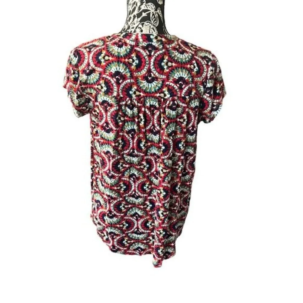 Anthropologie Porridge Colorful Sleeveless Shirt Top Small Boho - Image 2