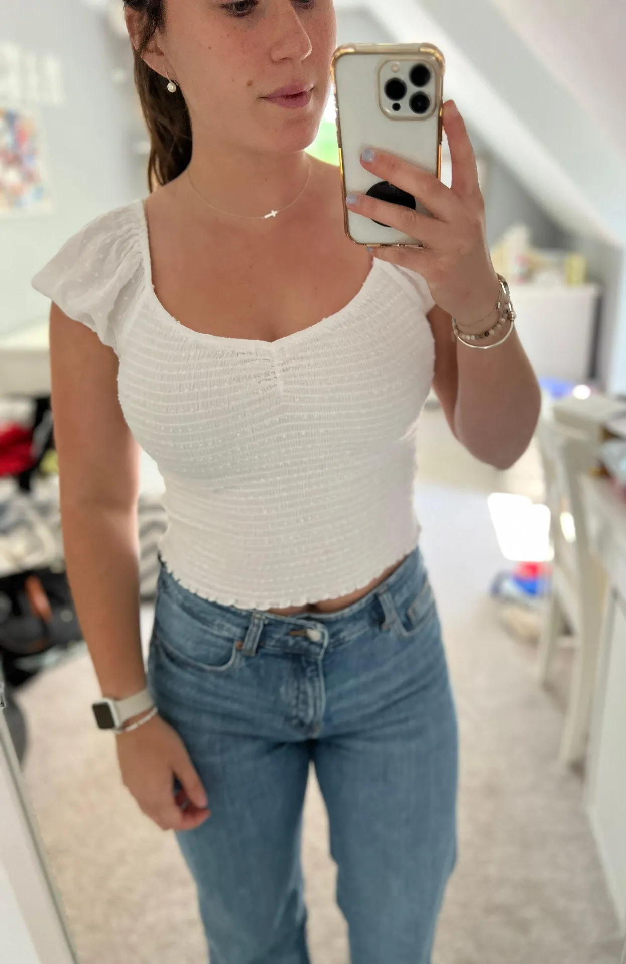 Hollister Black Ribbed Top - Image 2