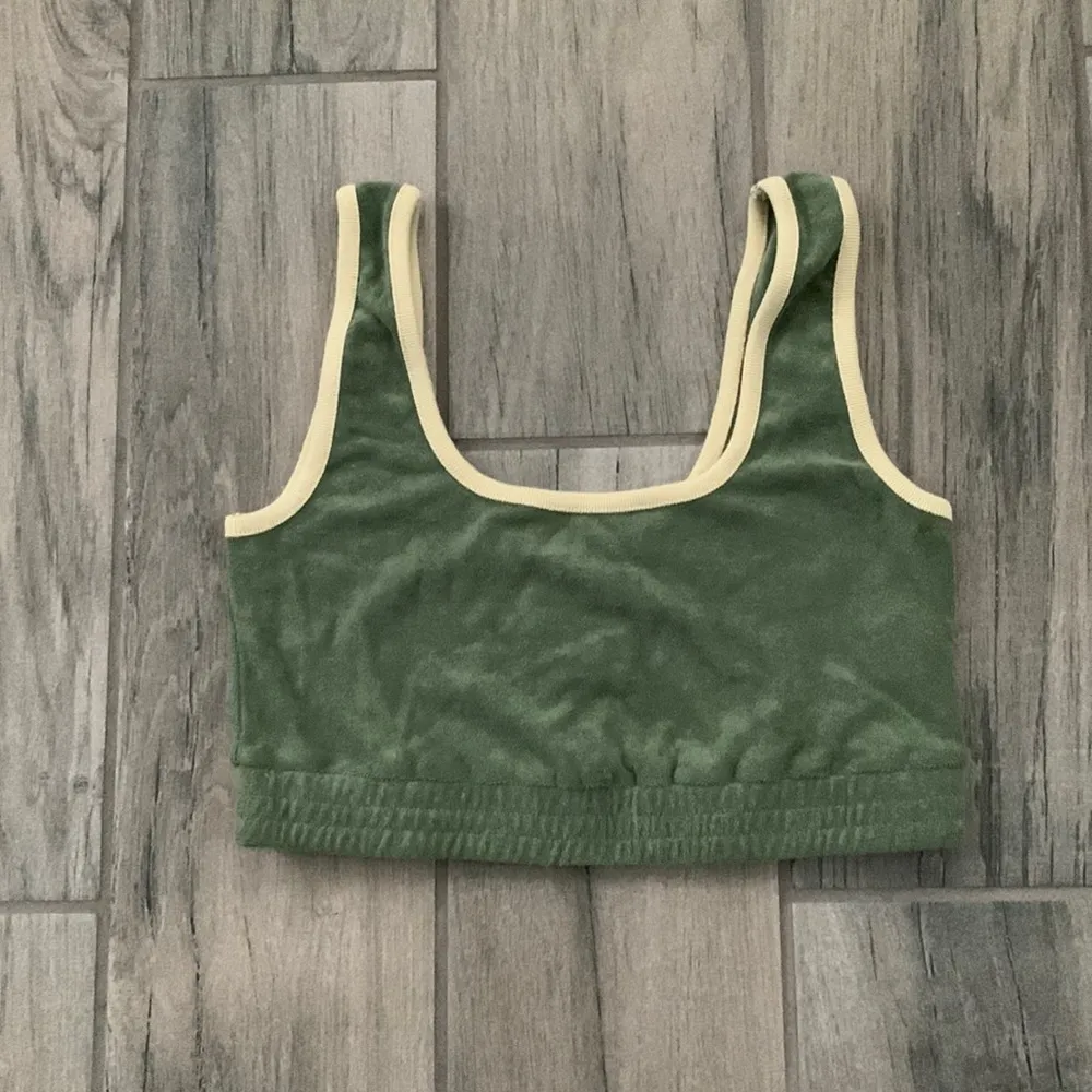 Madewell MWL Towel Terry Sweatshirt Bralette - Image 3