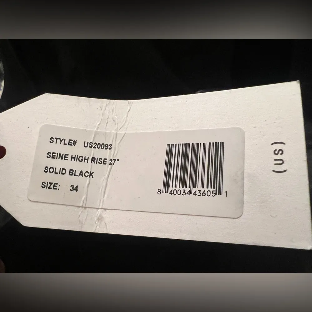 NWT - Universal Standard Seine High Rise Skinny Jeans 27 Inch - Black - Image 7