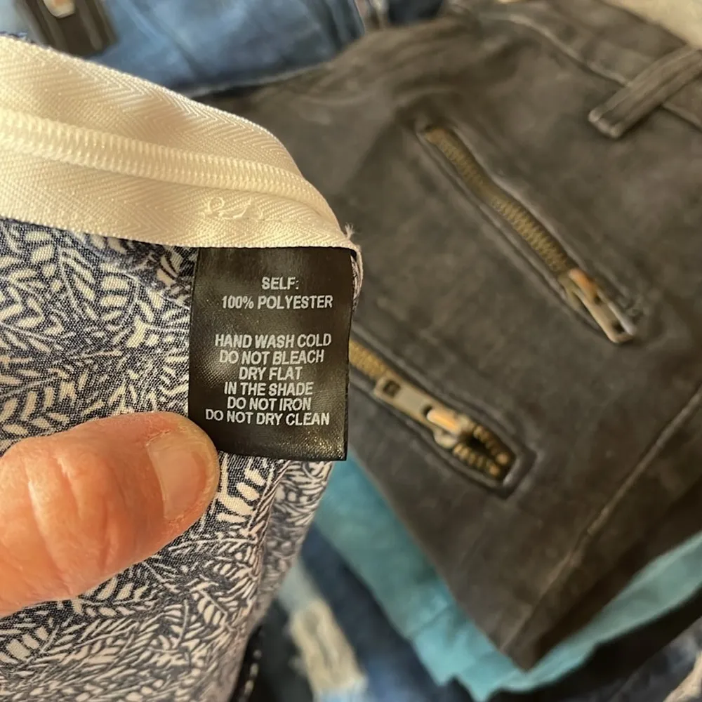 Lulu’s Tempest Navy Blue Print Wrap Maxi Skirt size XS - Image 11